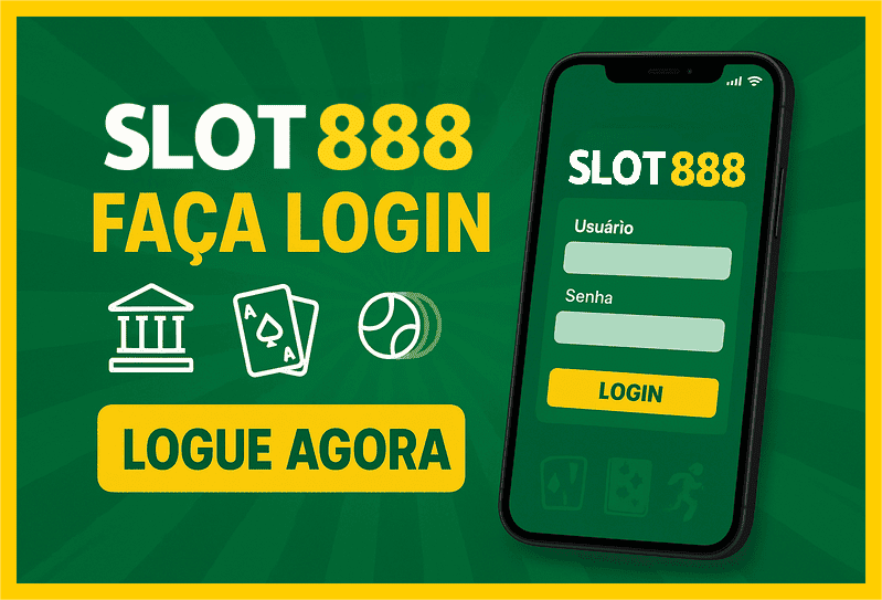 Imagem destacando login seguro na SLOT888 para novos usuários